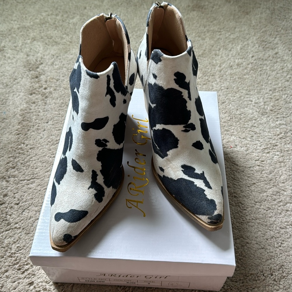 Black n white cow heels